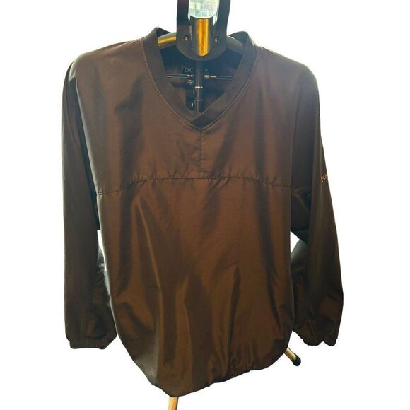 FootJoy Men's Large Windbreaker Pullover Jacket Black Lightweight Nylon - Picture 4 of 11